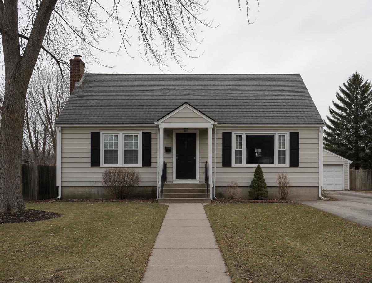 A modest single family home